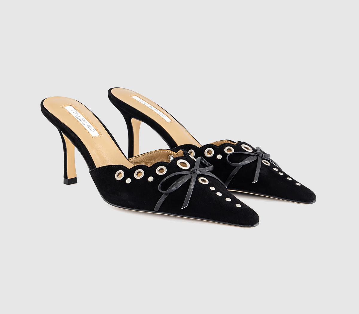 Tony BiancoShae Mule HeelsBlack Suede