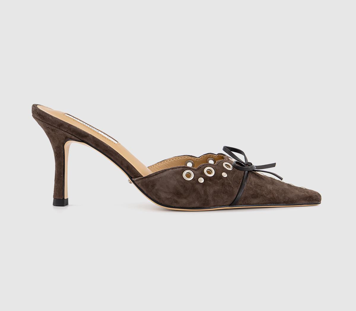 Tony BiancoShae Mule Heels Tony BiancoShae Mule HeelsEspresso Suede