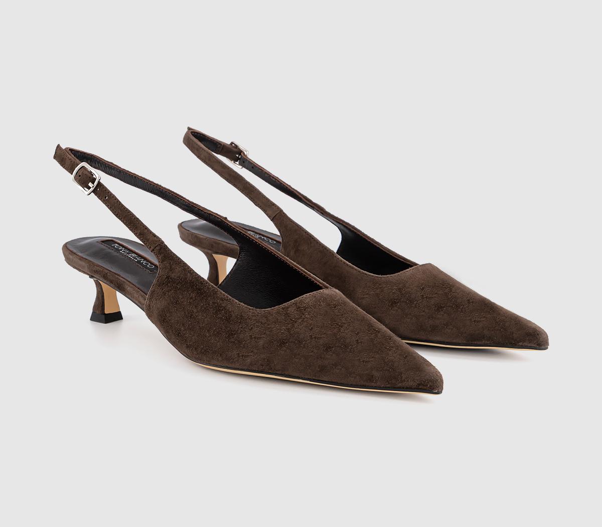 Tony BiancoCrush Slingback Heels Tony BiancoCrush Slingback HeelsEspresso Suede