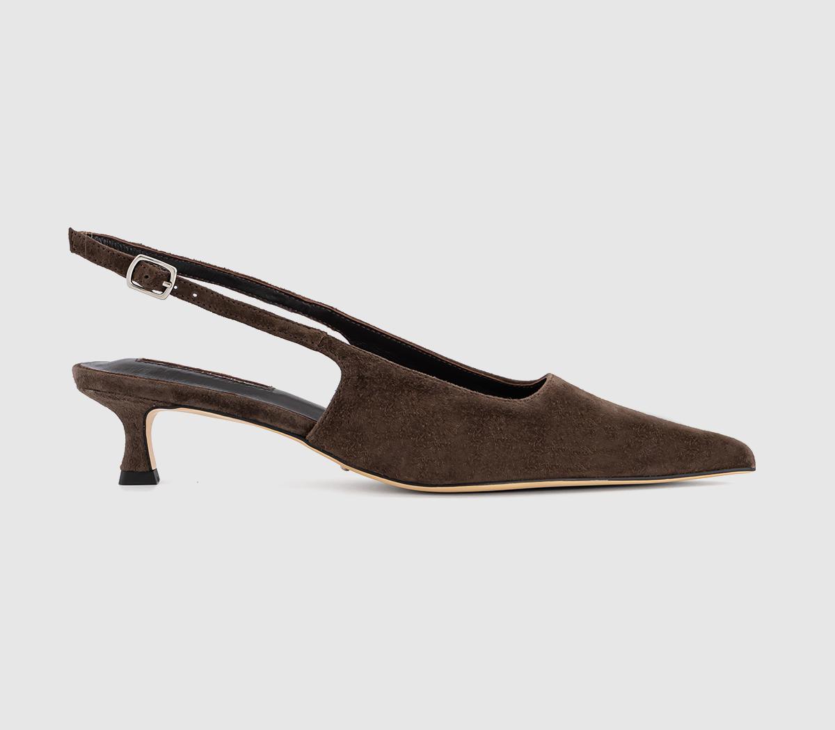 Tony BiancoCrush Slingback Heels Tony BiancoCrush Slingback HeelsEspresso Suede