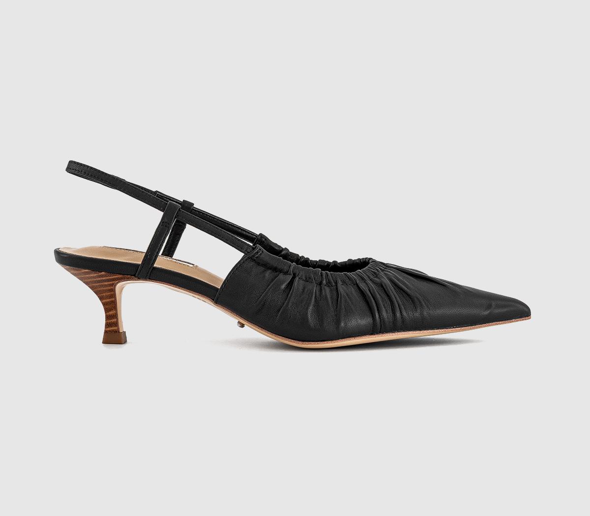 Tony BiancoKimchi Ruched Slingback Heels Tony BiancoKimchi Ruched Slingback HeelsBlack