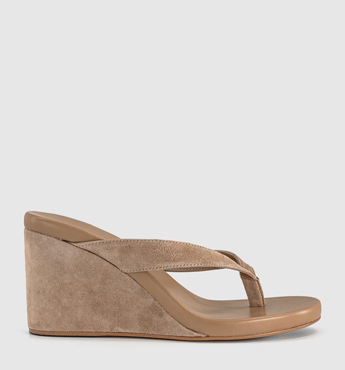 Tony Bianco Avanti Wedges Wheat Suede