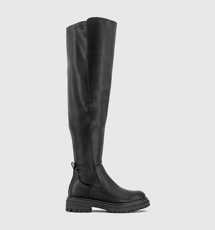OFFICE Karrie Over The Knee Boots Black