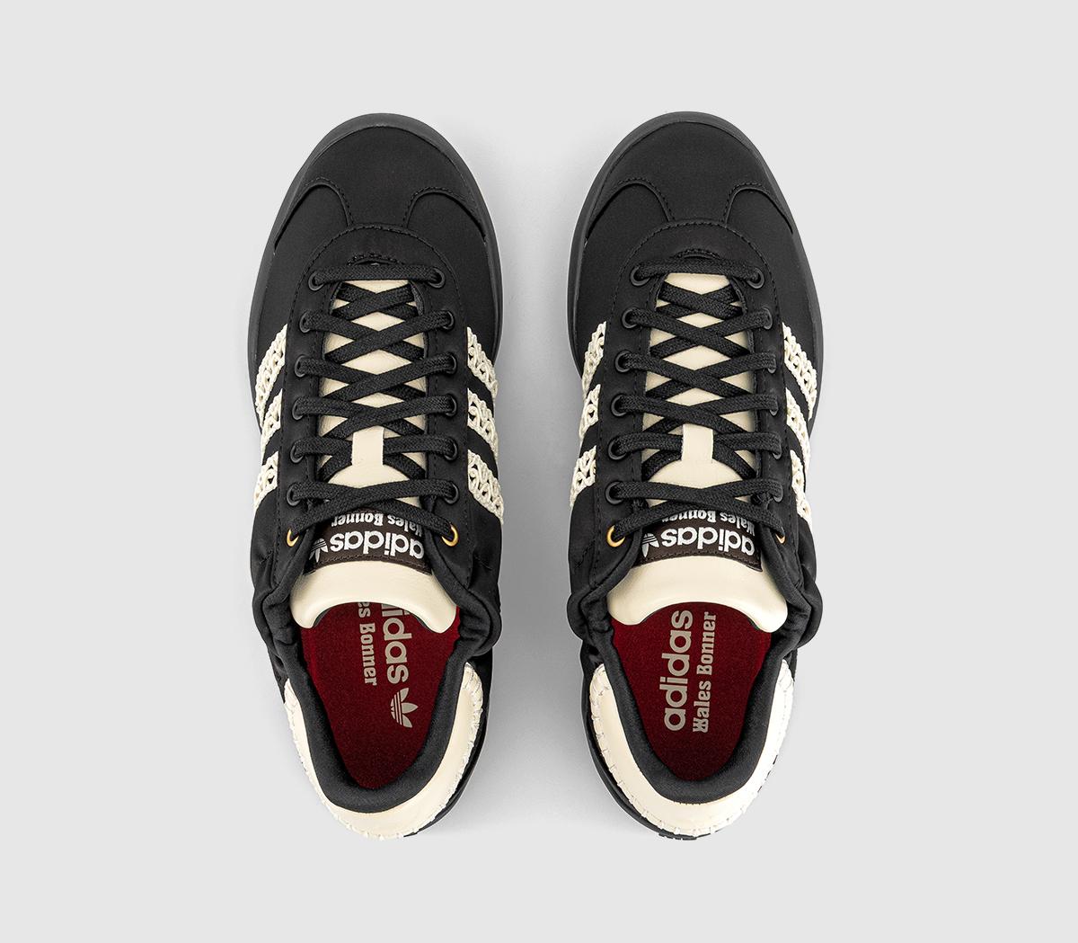 adidasWales Bonner x adidas Karintha Lo Satin TrainersCore Black Dark Brown Cream White