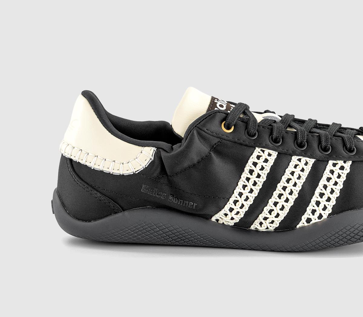 adidasWales Bonner x adidas Karintha Lo Satin TrainersCore Black Dark Brown Cream White