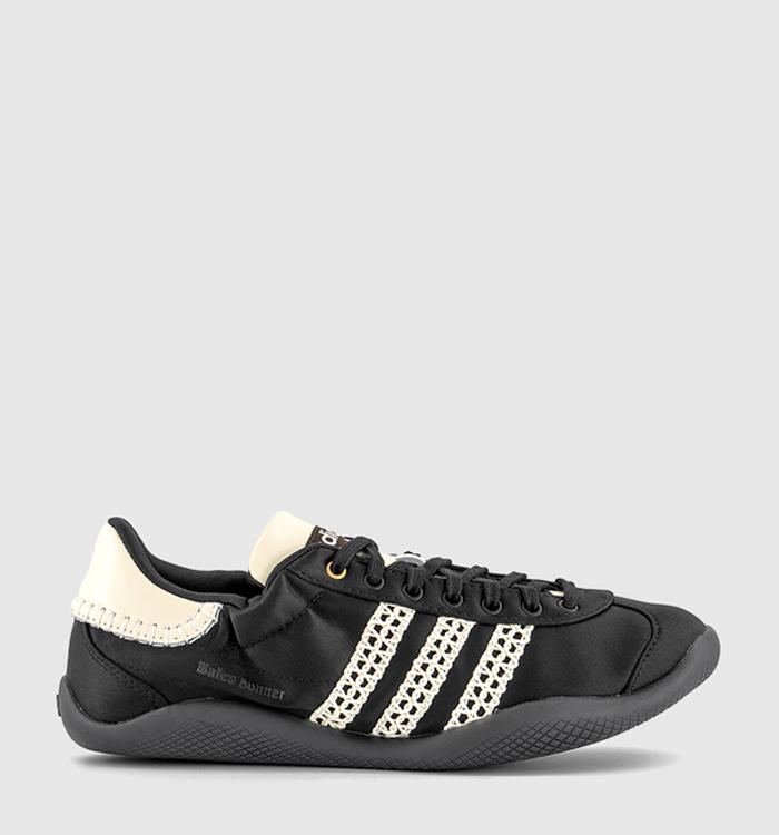 adidas Wales Bonner x adidas Karintha Lo Satin Trainers Core Black Dark Brown Cream White