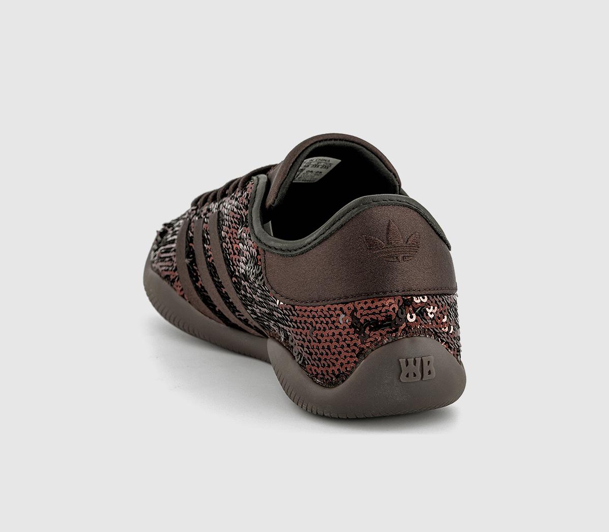 adidasWales Bonner x adidas Karintha Sequin TrainersDark Brown Core Black