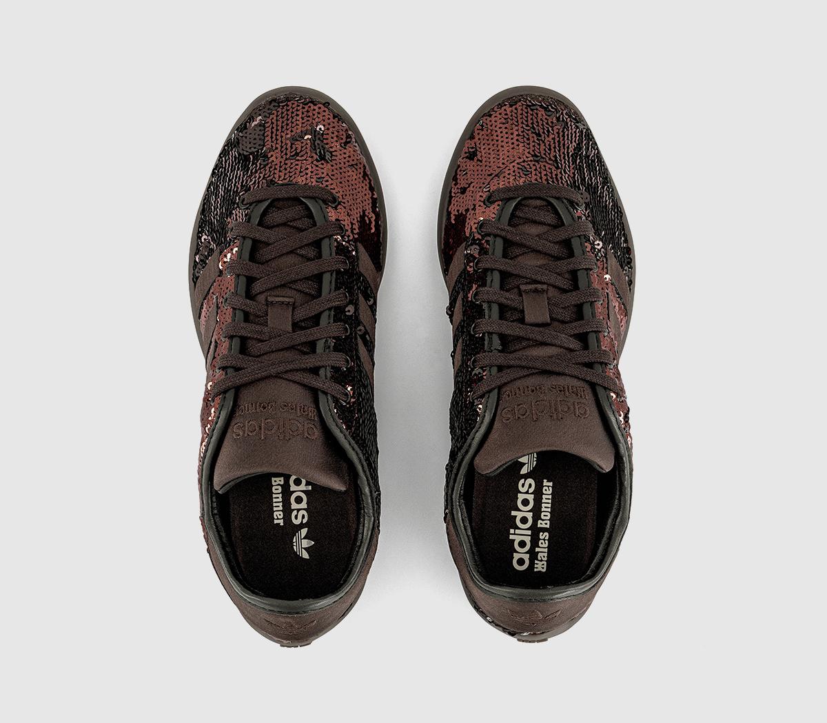 adidasWales Bonner x adidas Karintha Sequin TrainersDark Brown Core Black