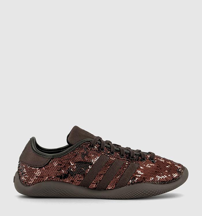 adidas Wales Bonner x adidas Karintha Sequin Trainers Dark Brown Core Black