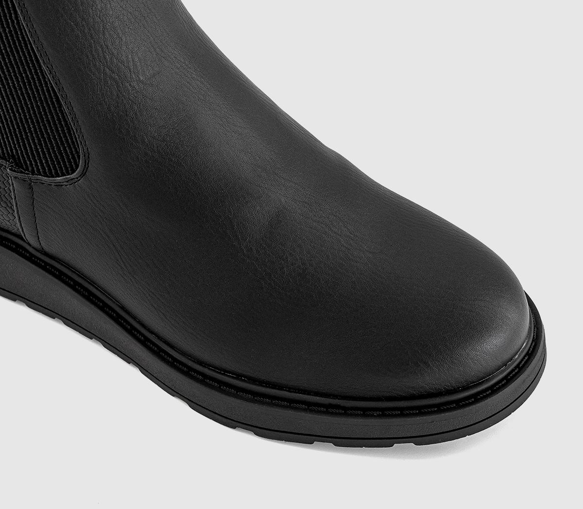 Blowfish Malibu Kali Fur Lined Chelsea Boots Black - Exclusive to
