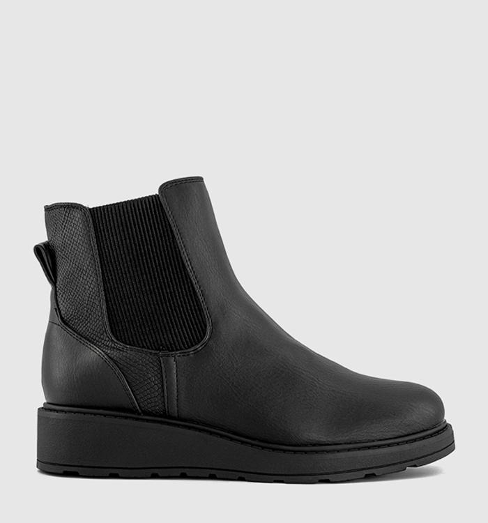 Blowfish Malibu Kali Fur Lined Chelsea Boots Black