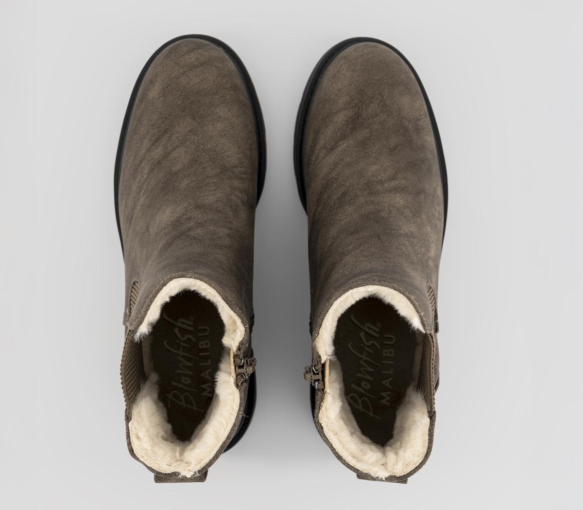 Blowfish MalibuKali Fur Lined Chelsea BootsDark Brown