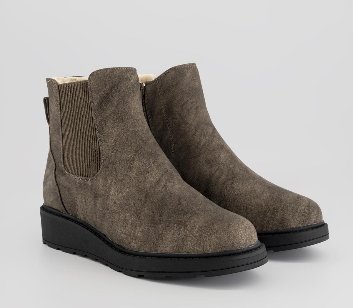 Blowfish MalibuKali Fur Lined Chelsea BootsDark Brown