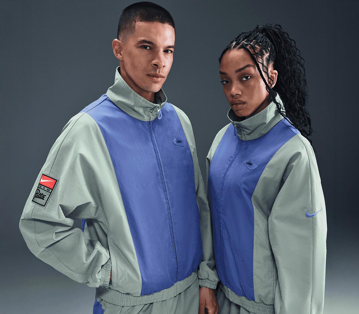 Nike x Patta トラックジャケット XS Nike Patta Track Jacket Particle Grey Sapphire - Men's Clothing