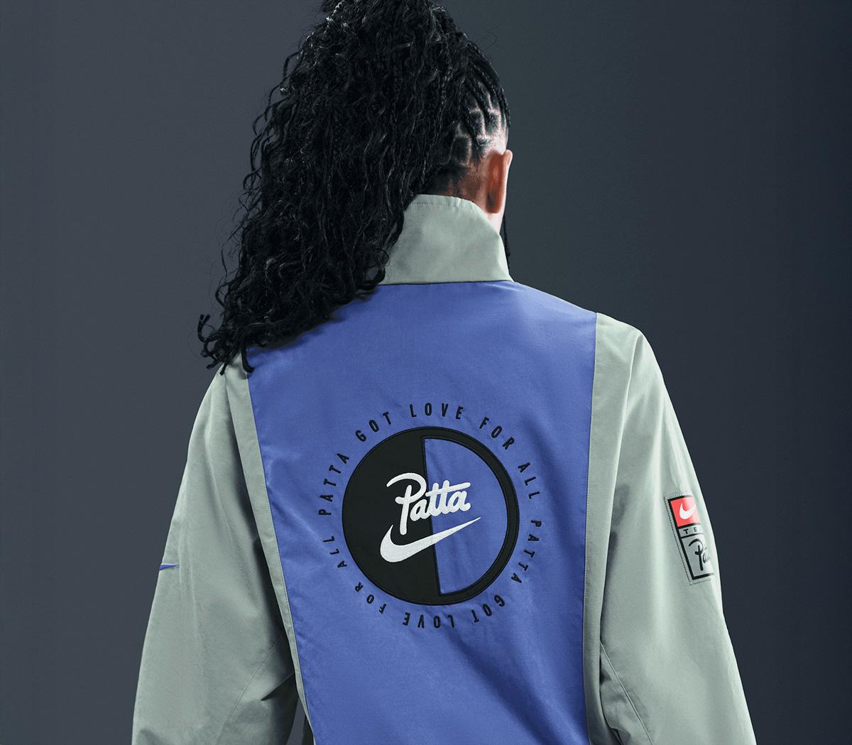 NikePatta Track JacketParticle Grey Sapphire