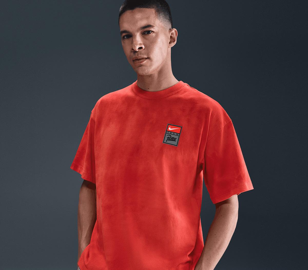 NikePatta SS Tee GX WashRush Red University Red Gym Red