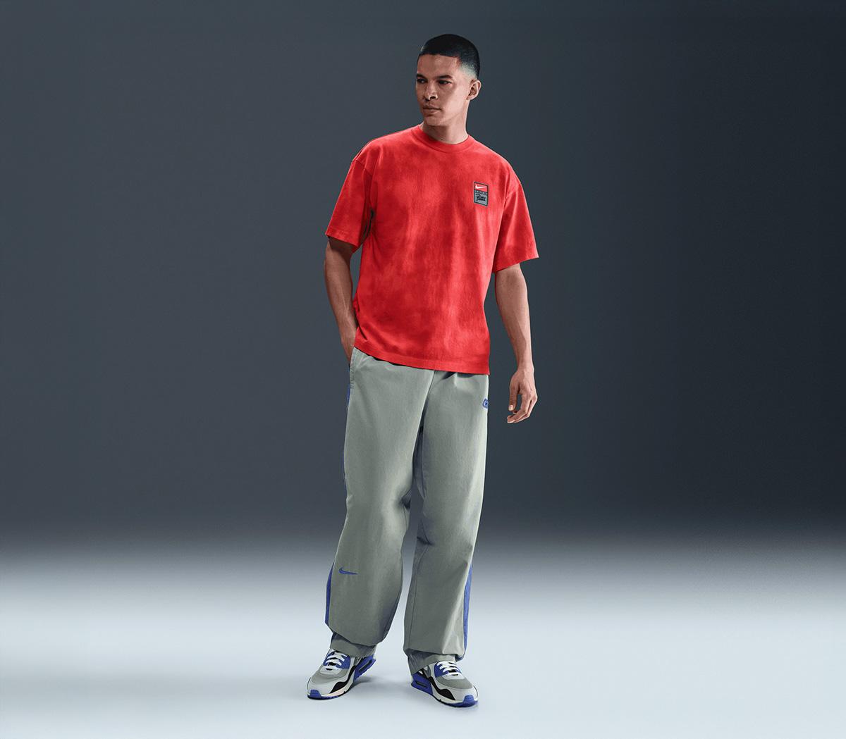 NikePatta SS Tee GX WashRush Red University Red Gym Red
