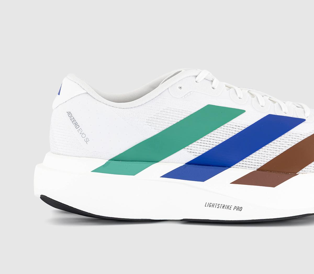 adidasEvo Sl Human Race TrainersWhite Semi Court Green Semi Lucid Blue