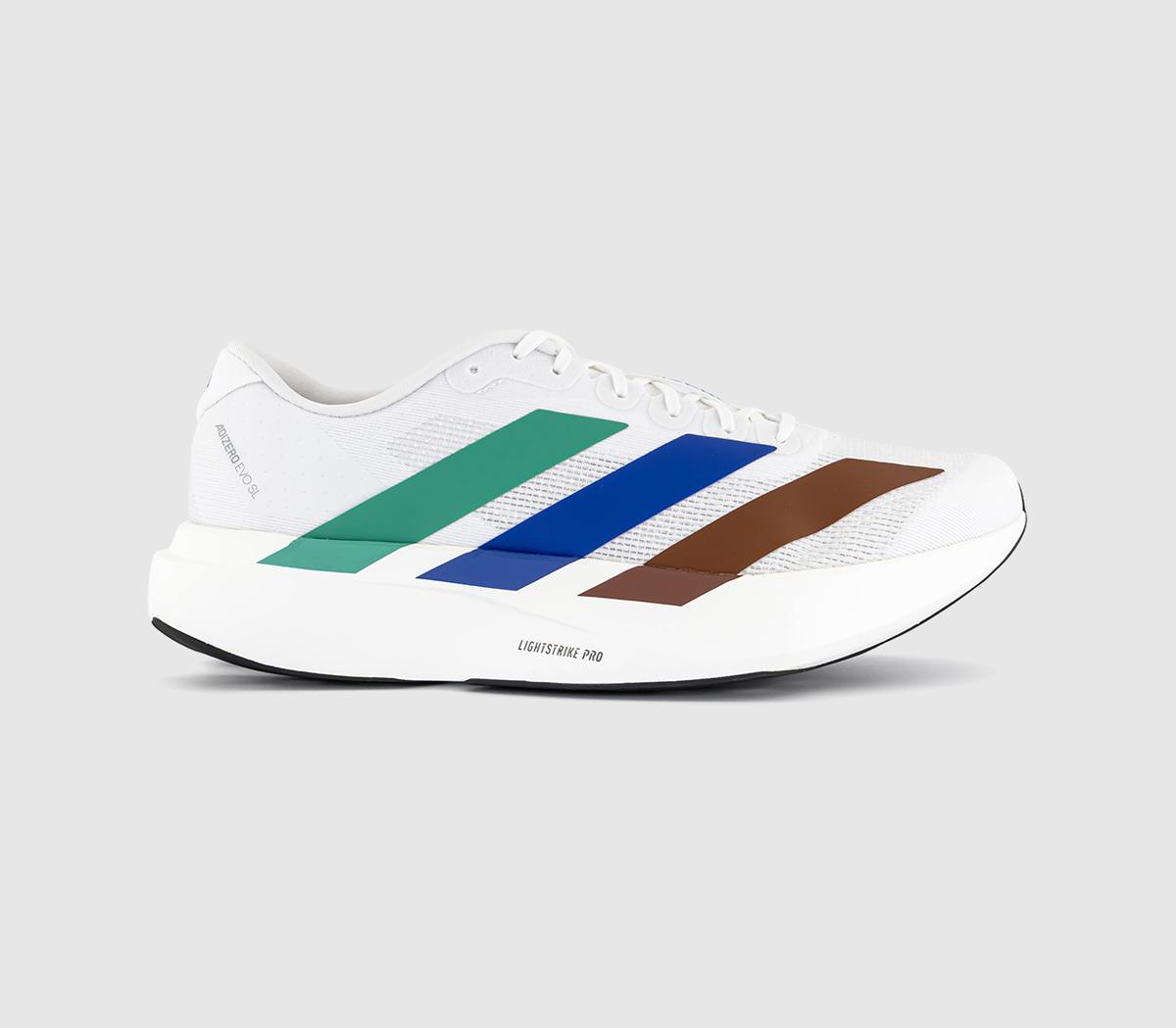 adidasEvo Sl Human Race TrainersWhite Semi Court Green Semi Lucid Blue