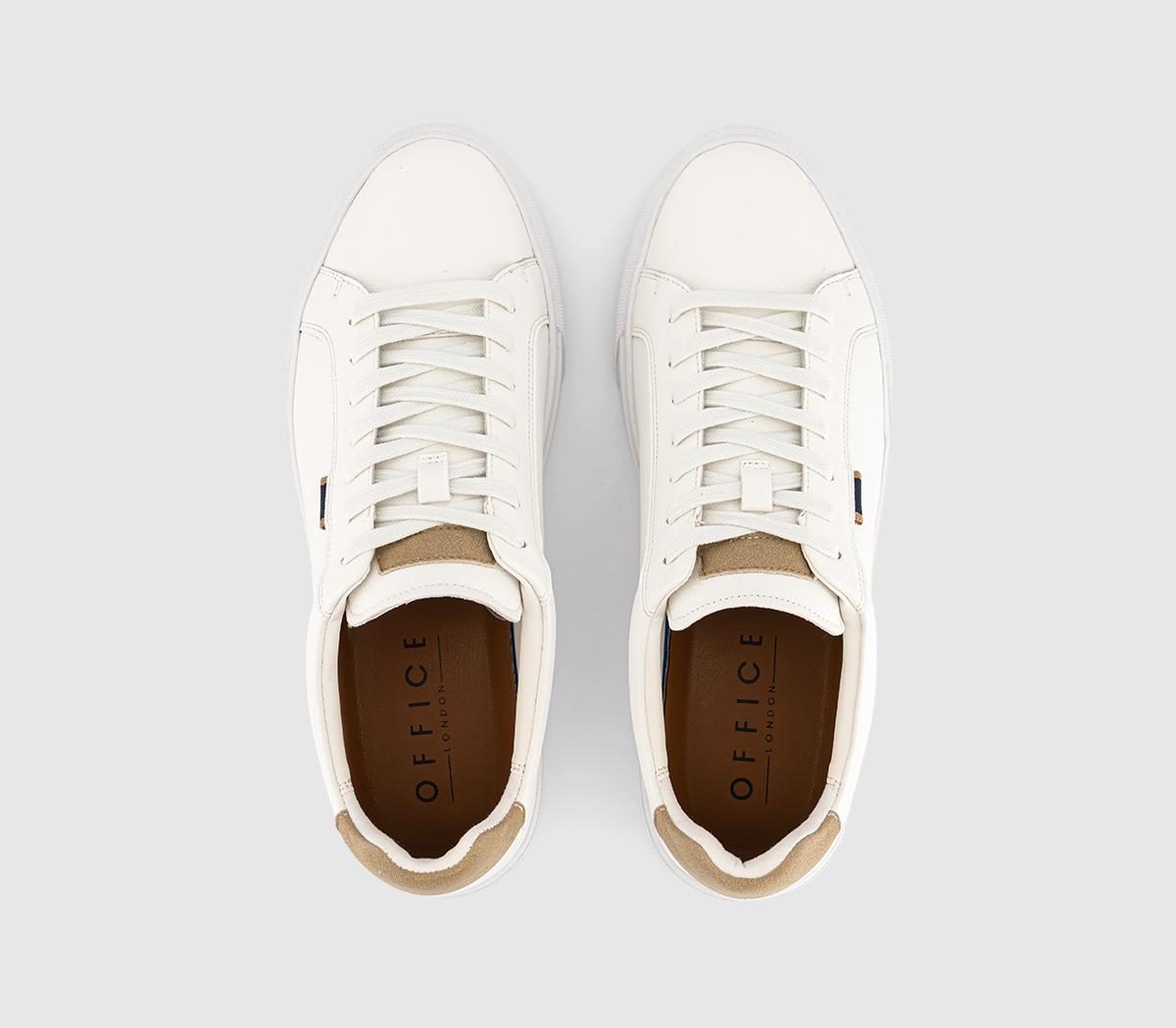 OFFICEConroy Stitch Detail TrainersWhite