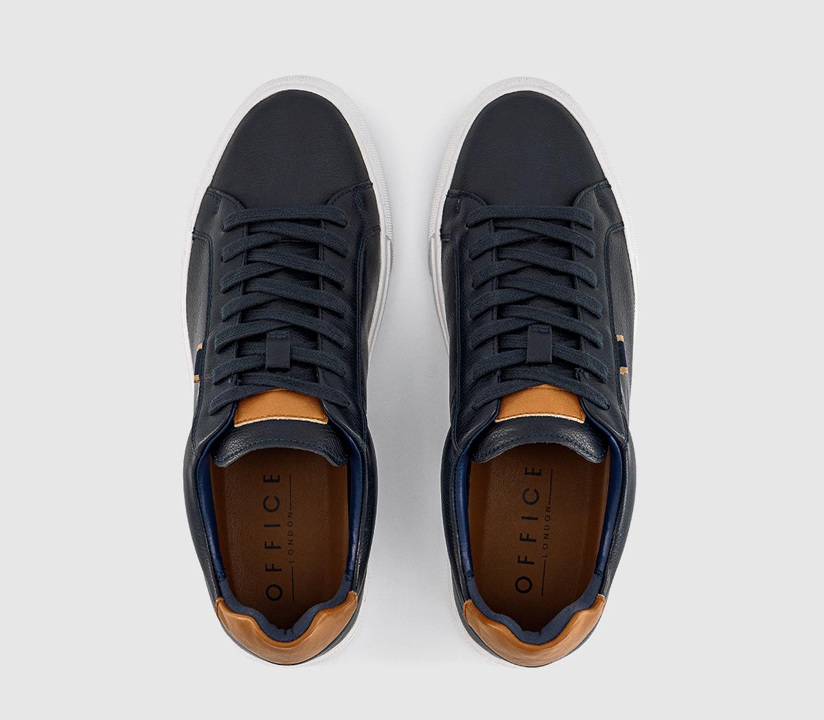 OFFICEConroy Stitch Detail TrainersNavy