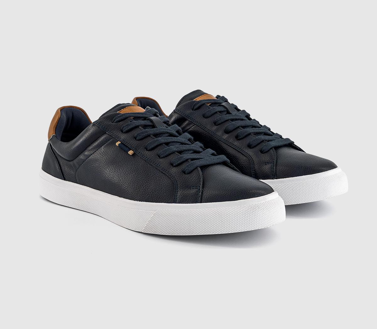 OFFICEConroy Stitch Detail TrainersNavy