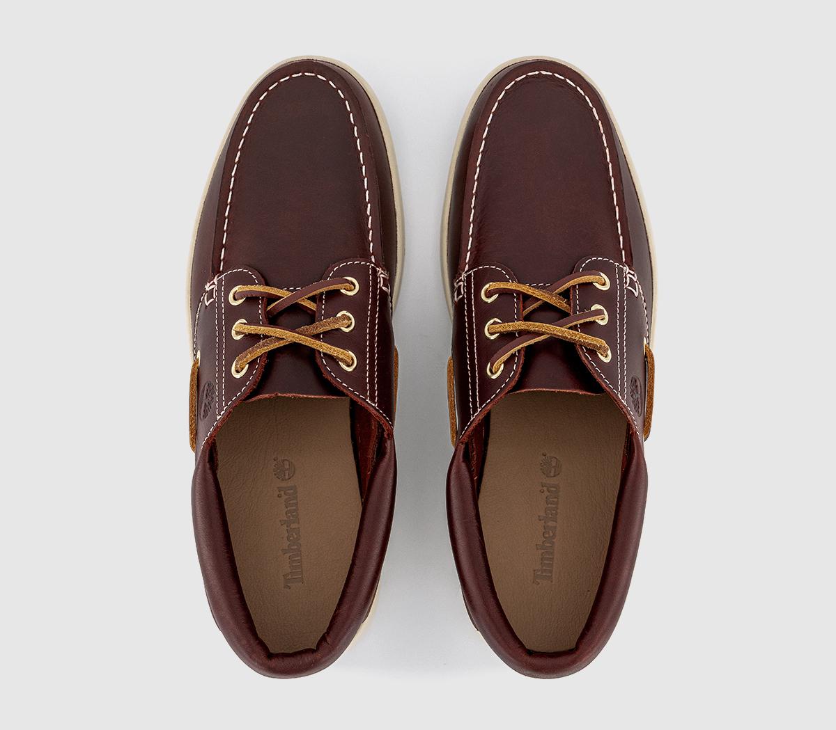 TimberlandPortofino Pier Boat ShoesBurgundy Full Grain Leather