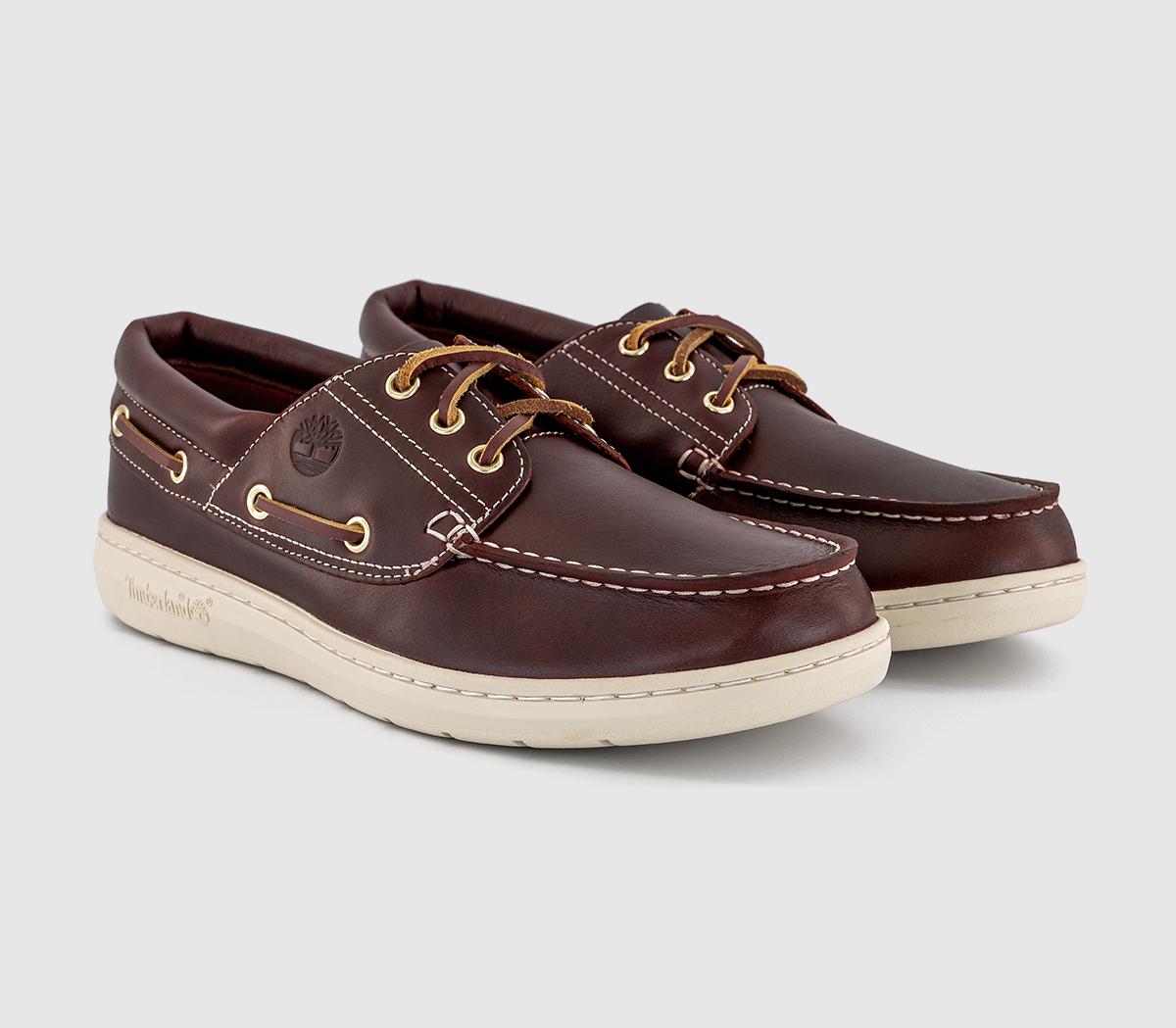 TimberlandPortofino Pier Boat ShoesBurgundy Full Grain Leather