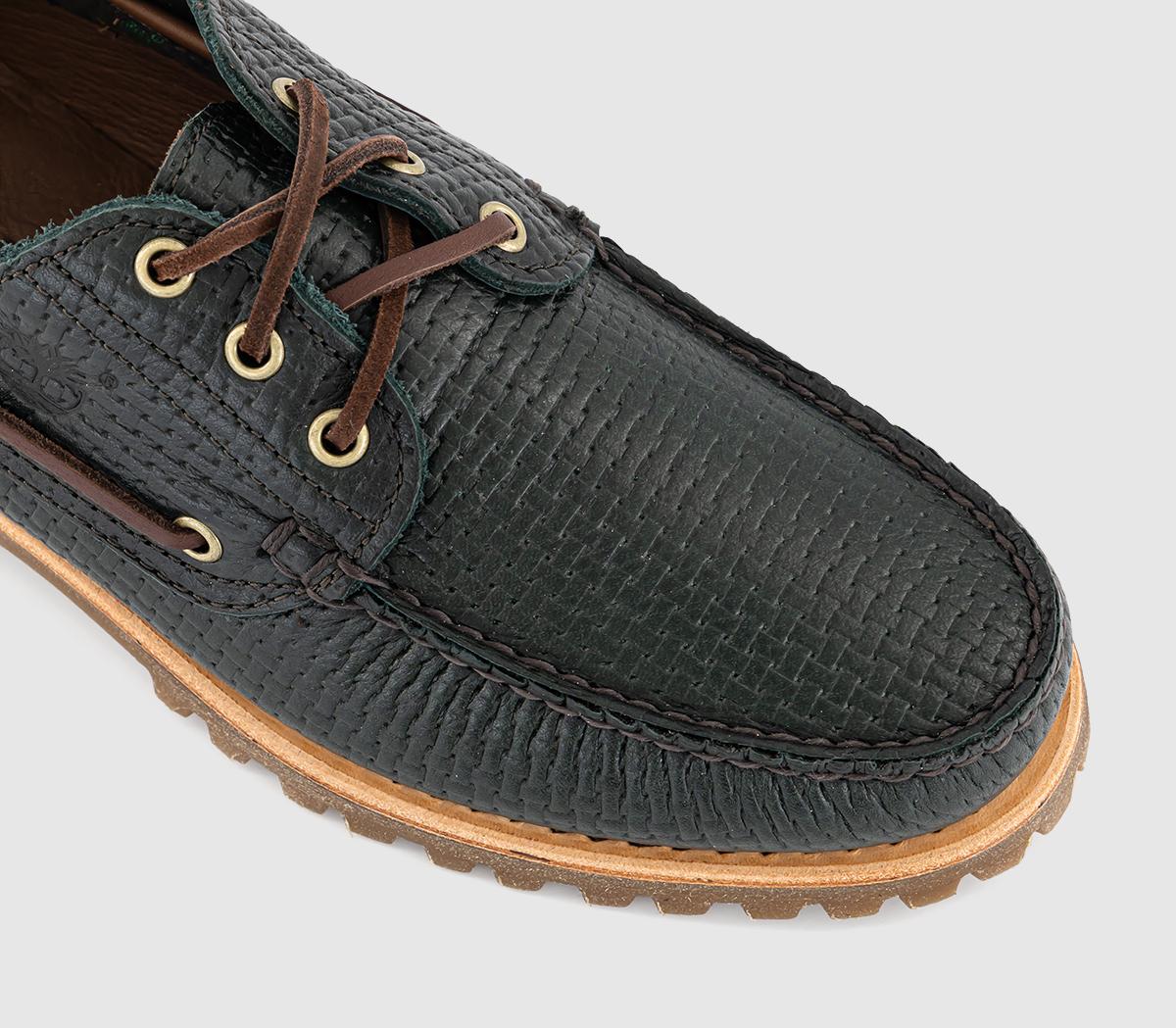 TimberlandAuthentic Boat ShoesDark Green Full Grain Leather