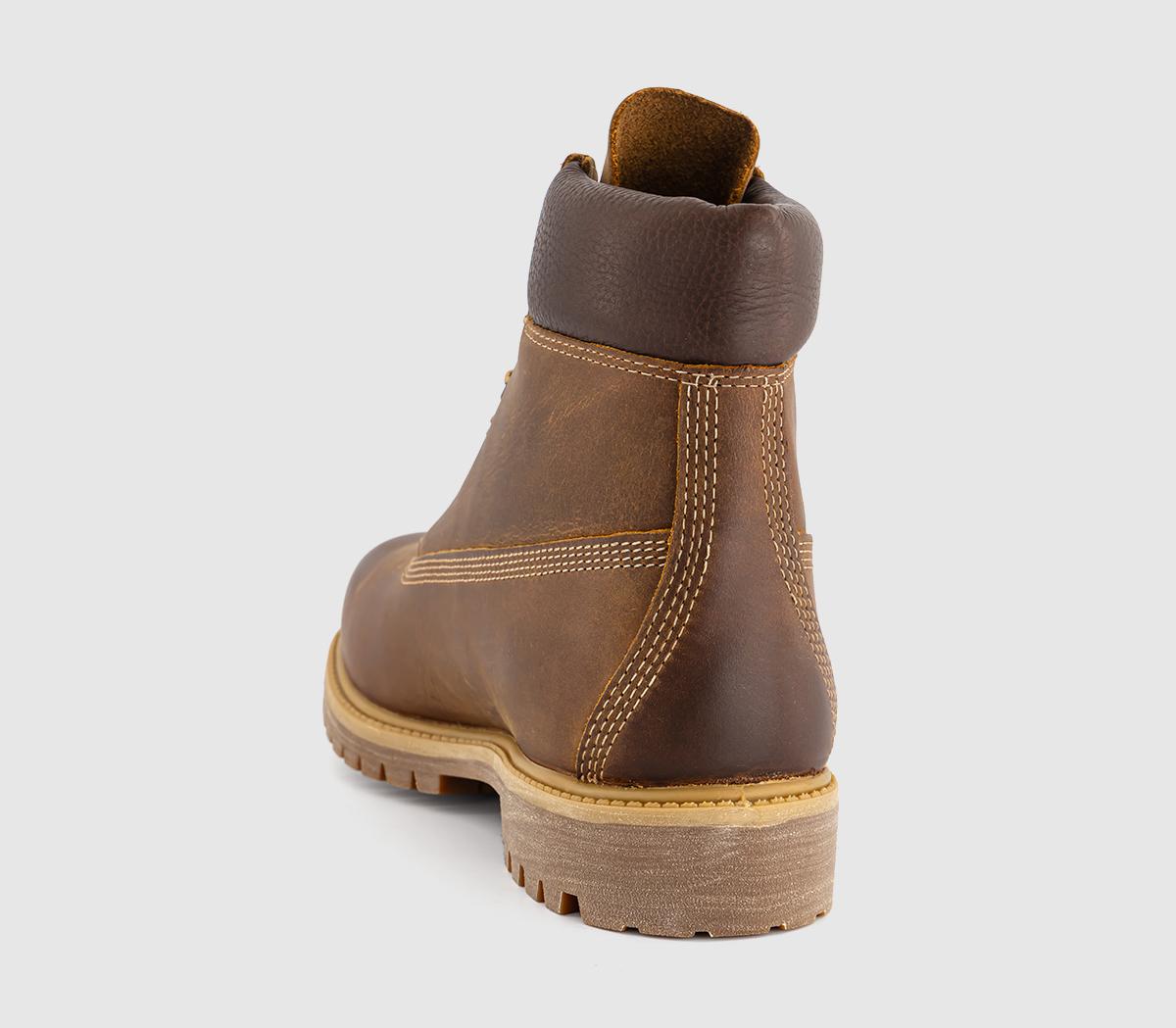 Timberland 6 Inch Heritage Boots Medium Brown Leather - Men's