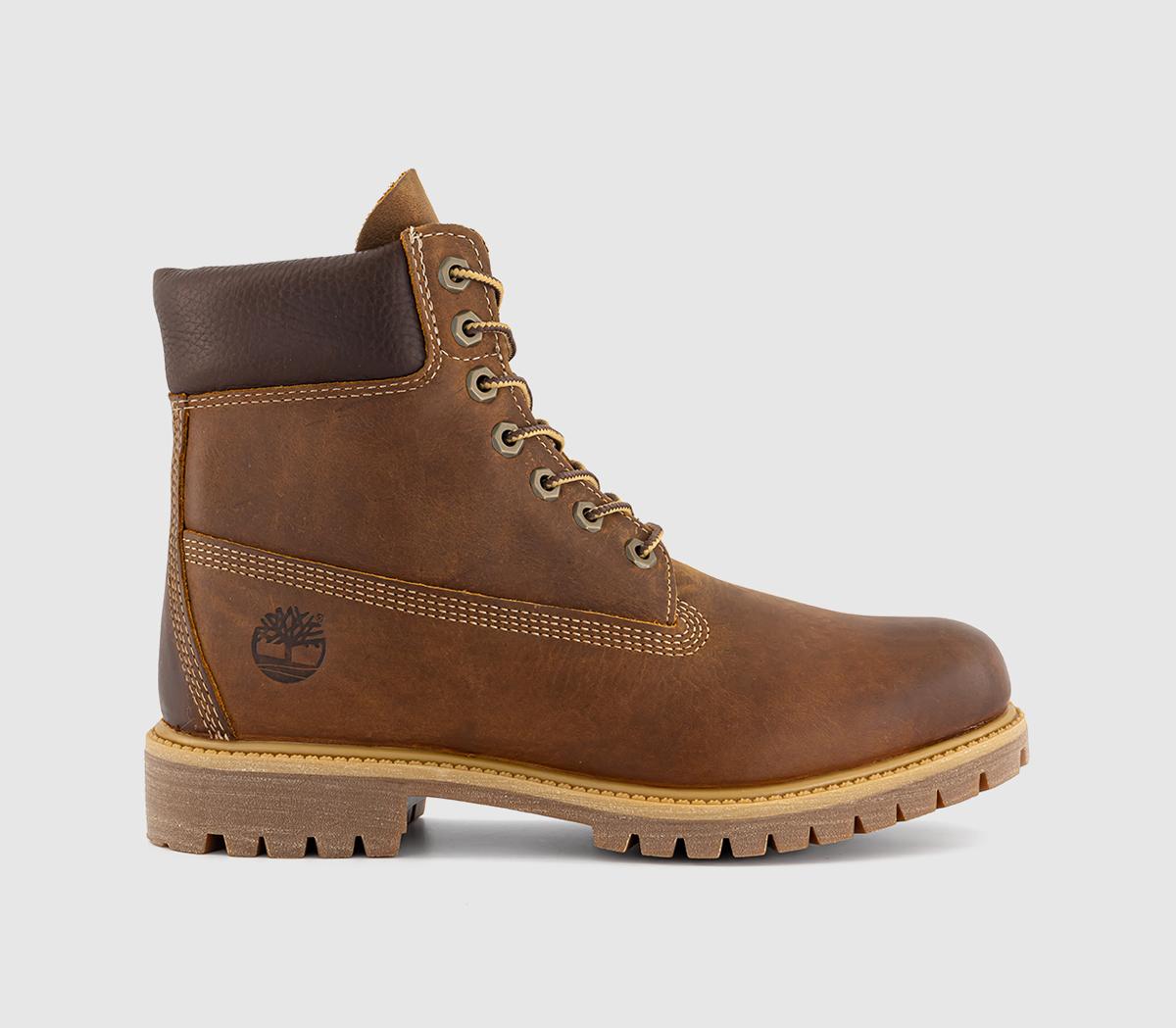 Timberland 6 Inch Heritage Boots Leather Brown in Men's Size 11.5, Office Shoes