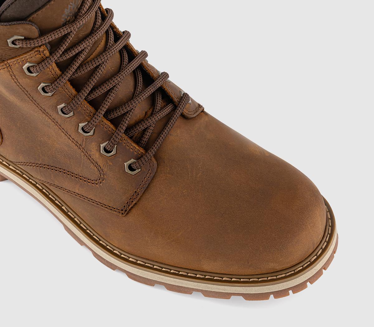 TimberlandBritton Mid Lace BootsRust Full Grain Leather