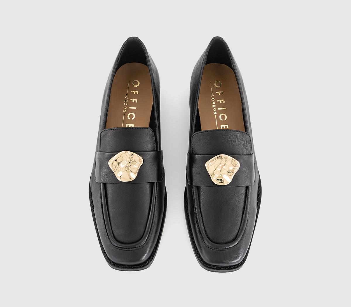 OFFICEFarringdon Metal Trim LoafersBlack Leather