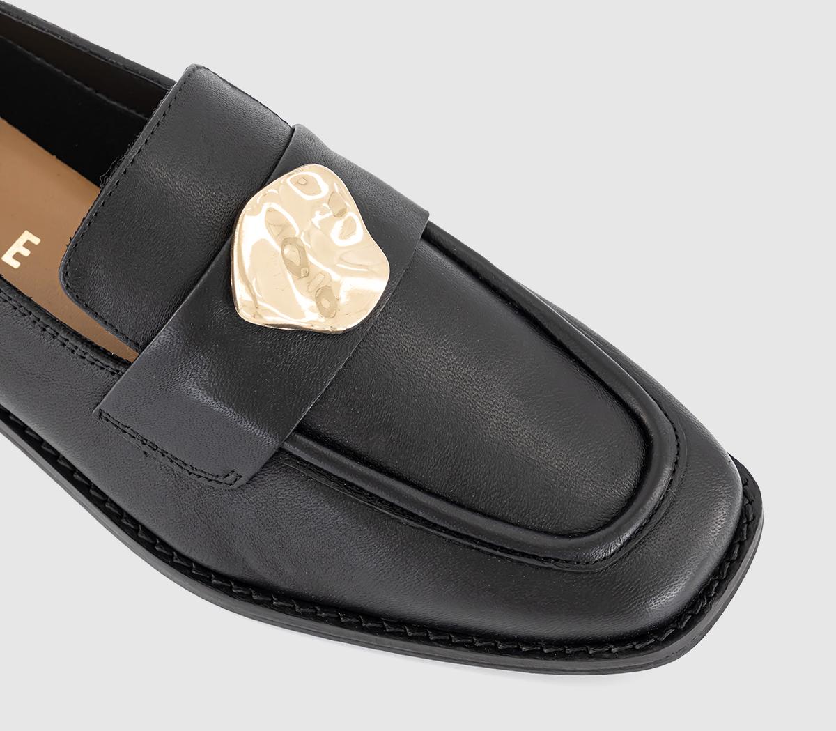 OFFICEFarringdon Metal Trim LoafersBlack Leather