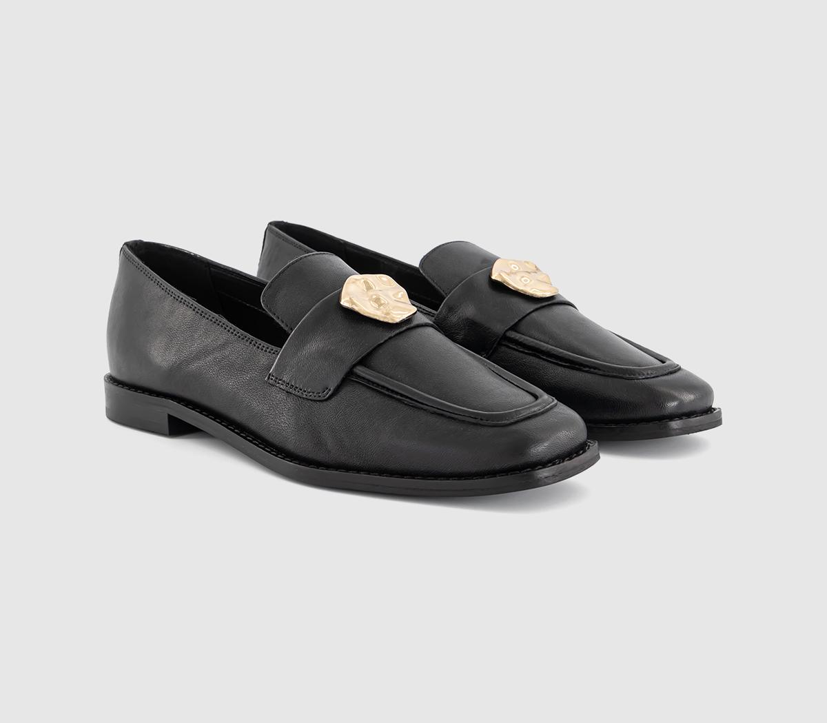 OFFICEFarringdon Metal Trim LoafersBlack Leather