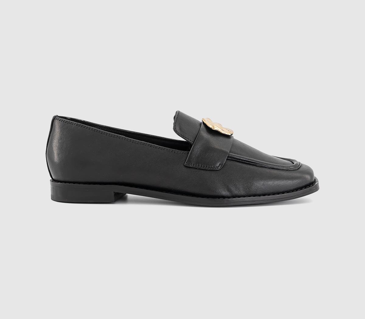 OFFICEFarringdon Metal Trim LoafersBlack Leather