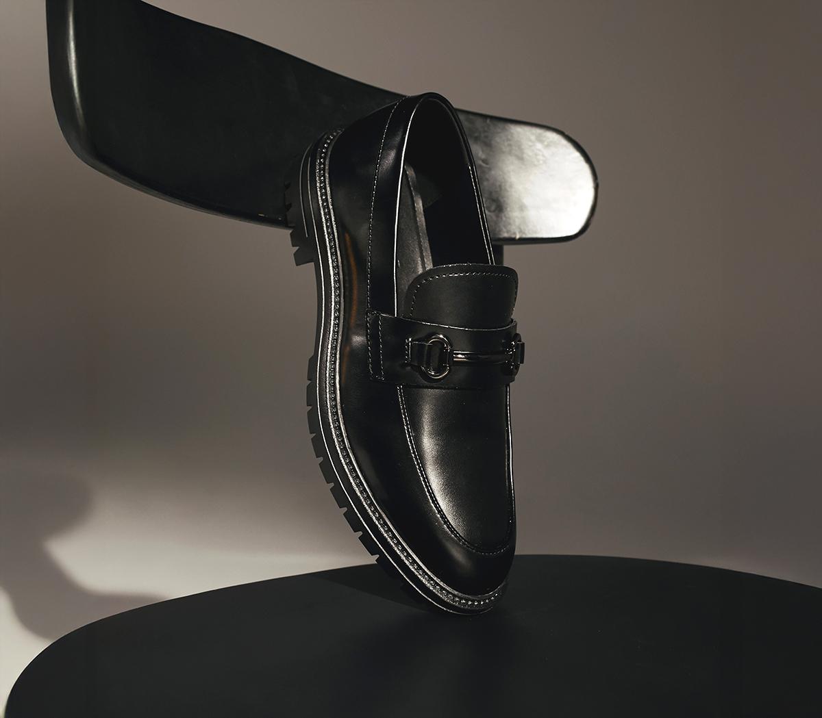 OFFICEMorley Chunky Snaffle LoafersBlack