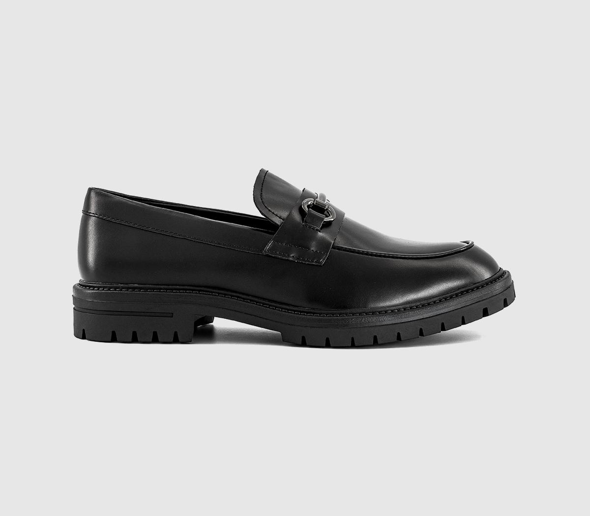 OFFICE Morley Chunky Snaffle Loafers Black - Men's Smart Shoes