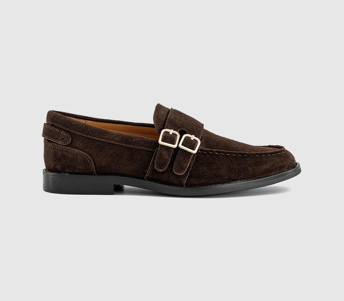 OFFICEMelbourne Monk Strap LoafersBrown Suede