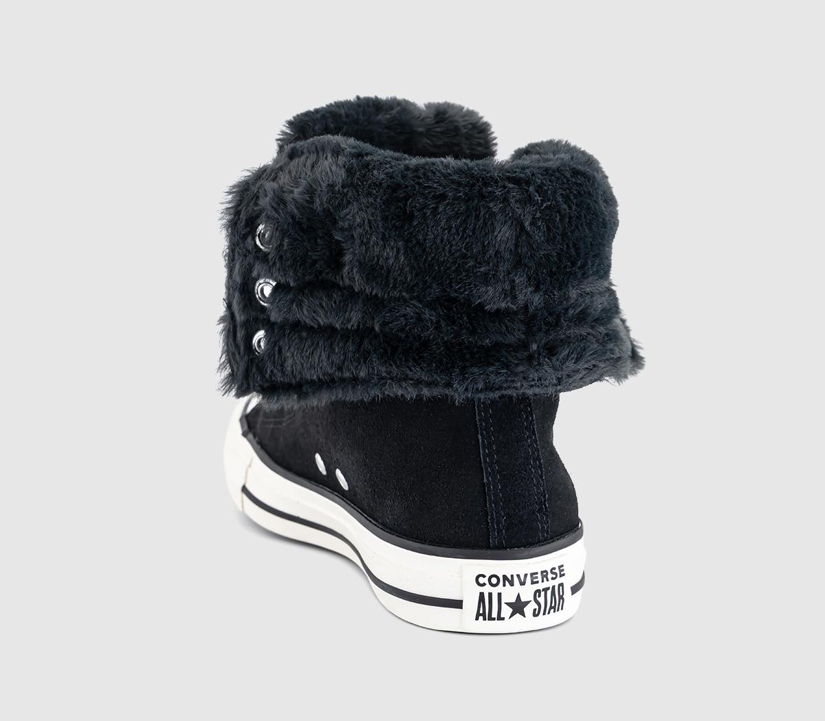 ConverseAll Star Fold Over TrainersBlack Black Egret