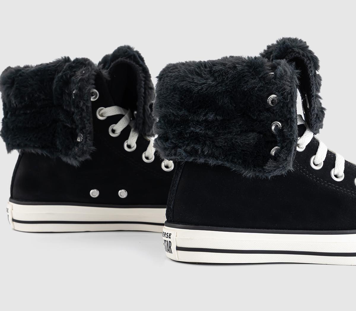 ConverseAll Star Fold Over TrainersBlack Black Egret