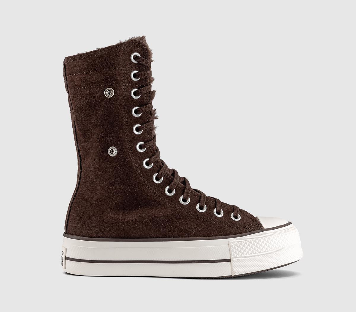 ConverseAll Star Fold Over Lift TrainersBrown Fudge Brown Fudge
