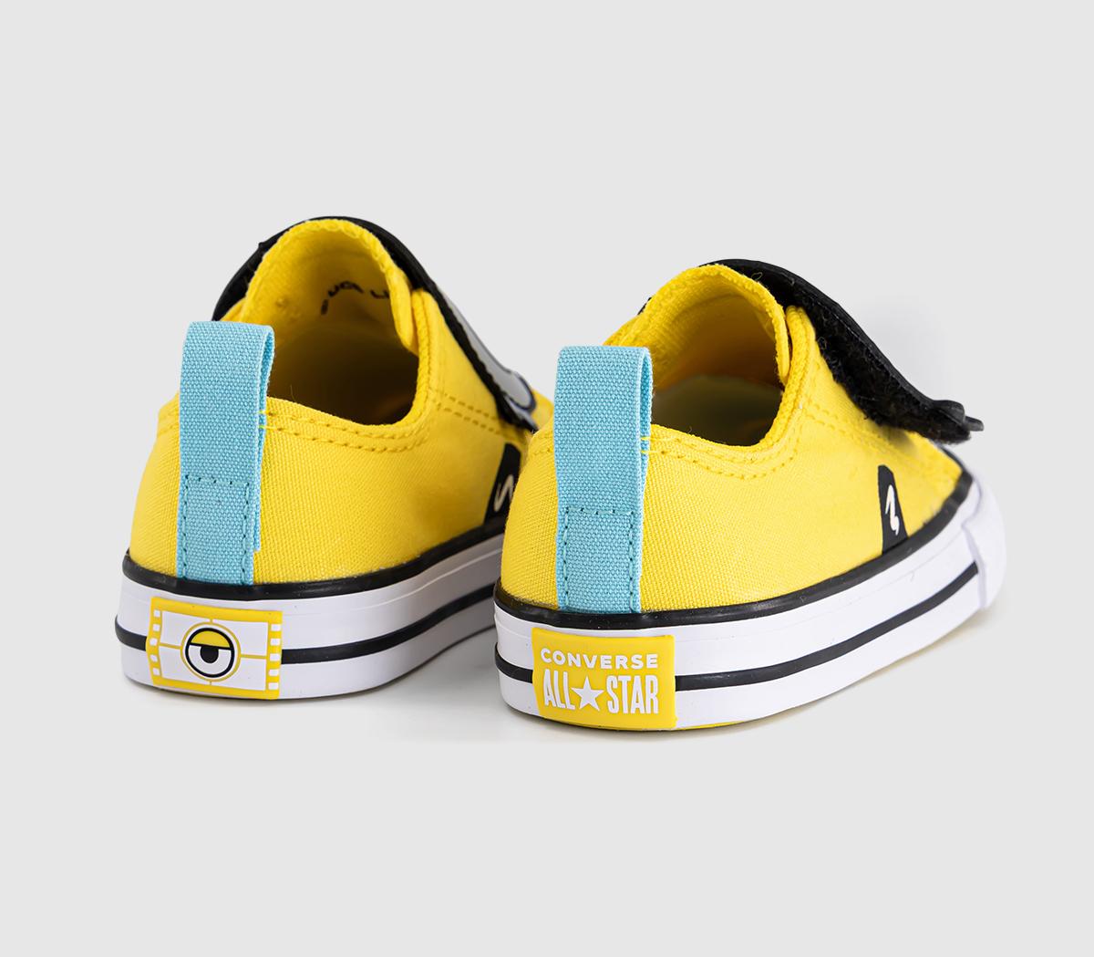 ConverseAll Star One Strap Infant TrainersMinions Yellow White Black