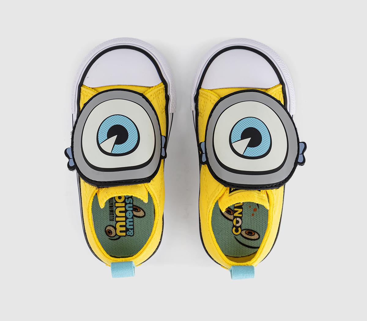 ConverseAll Star One Strap Infant TrainersMinions Yellow White Black
