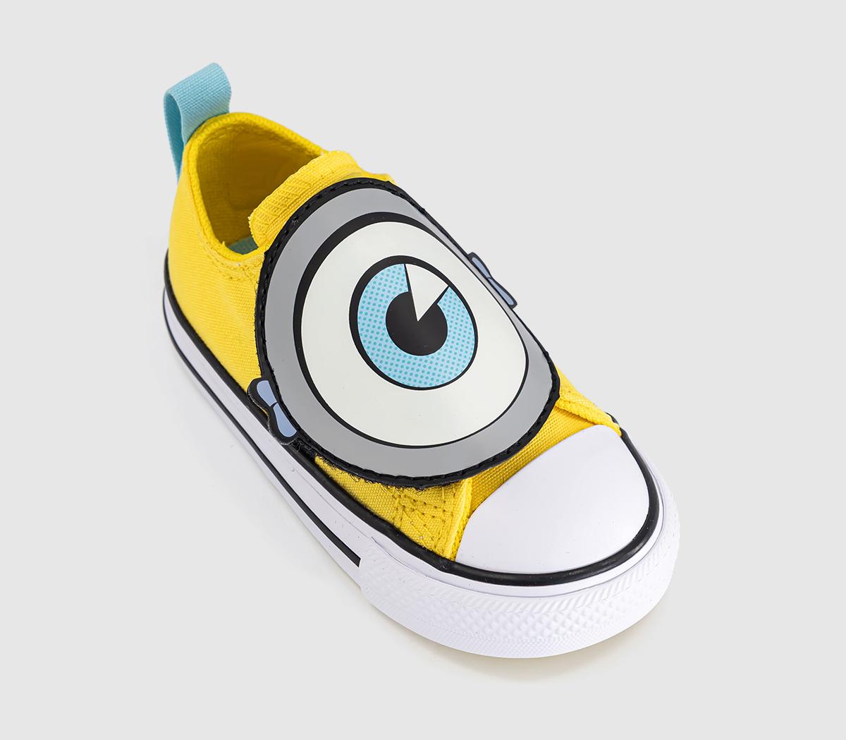 ConverseAll Star One Strap Infant TrainersMinions Yellow White Black