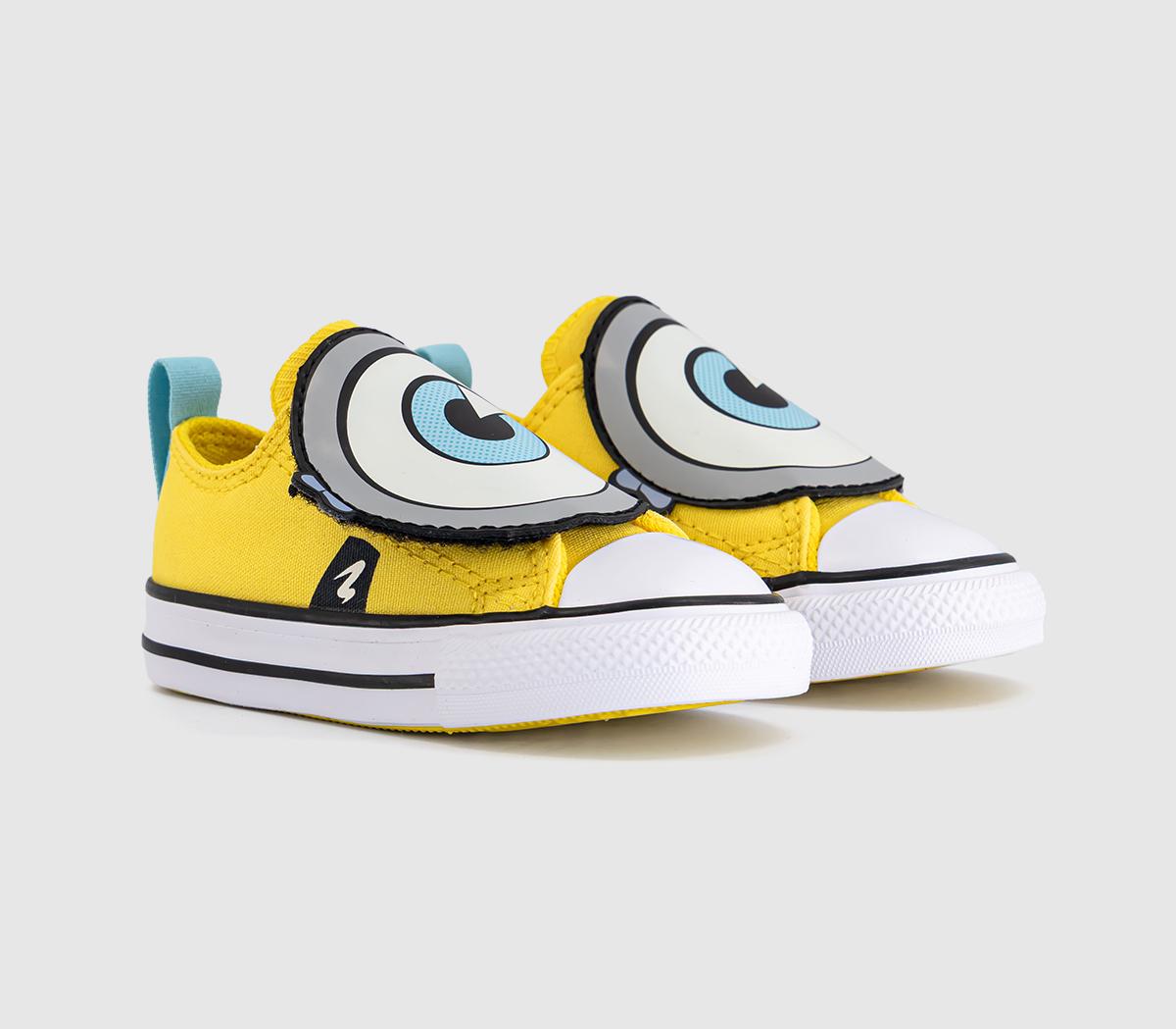 ConverseAll Star One Strap Infant TrainersMinions Yellow White Black