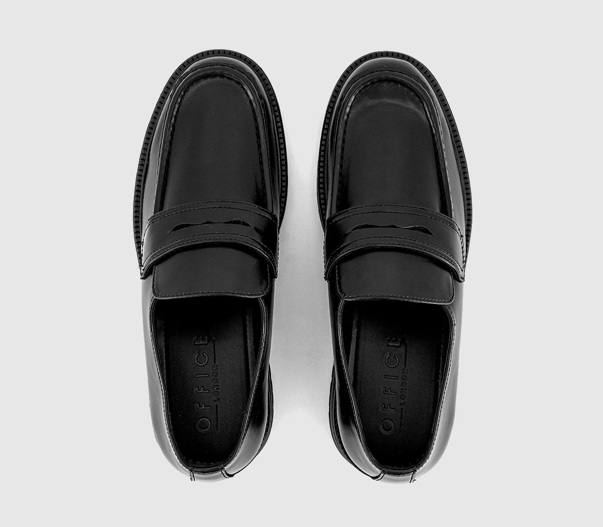OFFICEChesil Chunky High Cut LoafersBlack