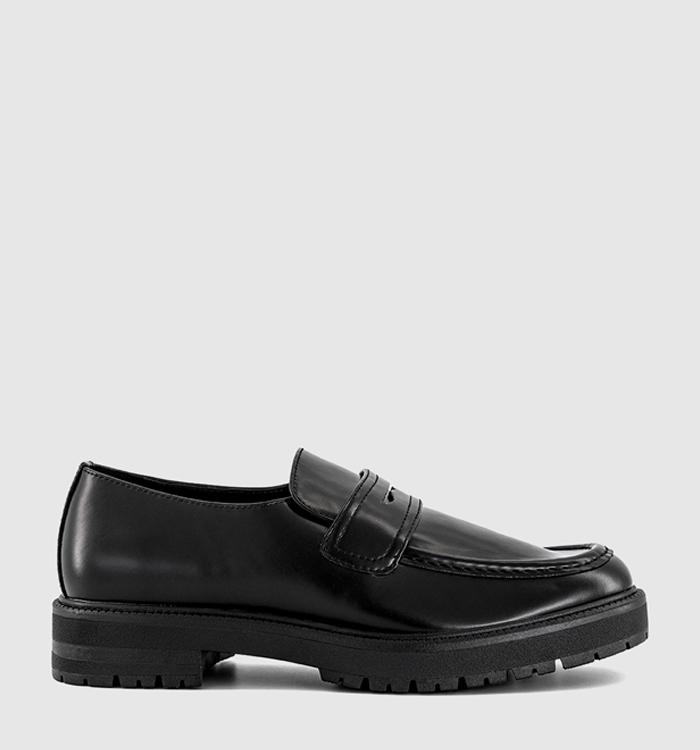 OFFICE Chesil Chunky High Cut Loafers Black