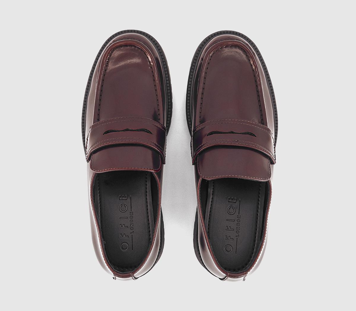 OFFICEChesil Chunky High Cut LoafersBurgundy