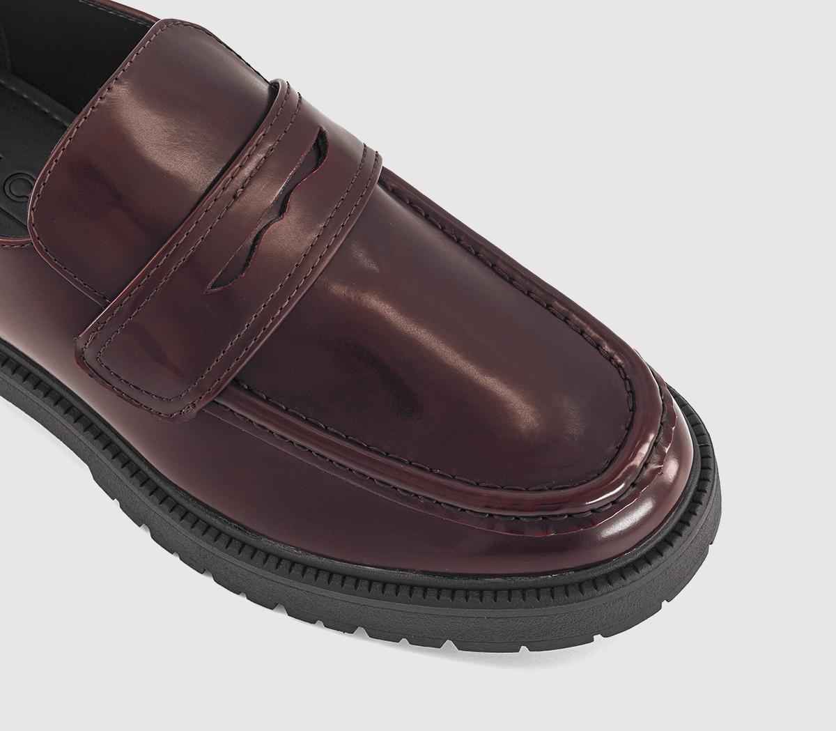 OFFICEChesil Chunky High Cut LoafersBurgundy